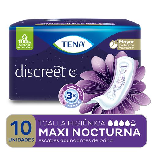 Toalla Tena Discreet Maxi Nocturnas