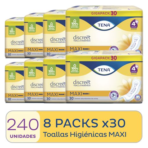 Combo Toalla Tena Discreet Maxi