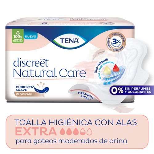 Toalla Tena Discreet Natural Care