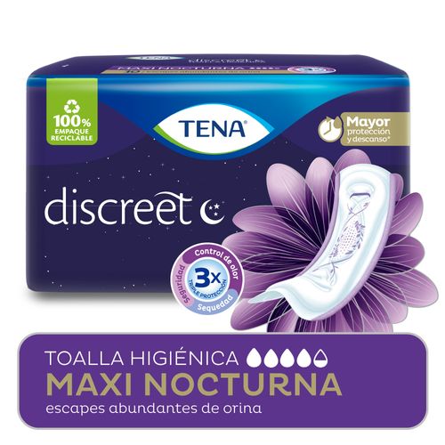 Toalla Tena Discreet Maxi Nocturnas