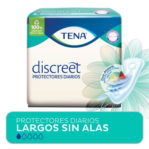 Protector diario Tena Discreet largo sin alas