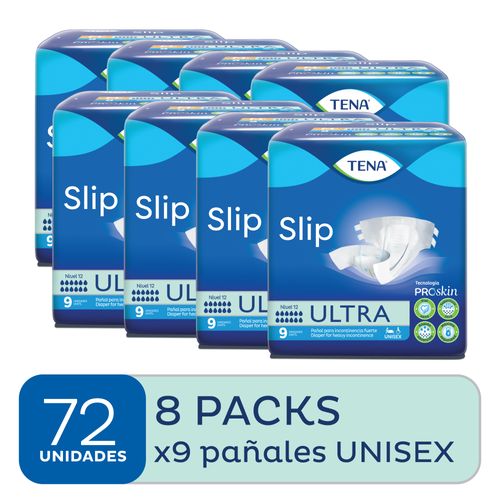 Combo Pañal Tena Slip X9u X8 Paquetes