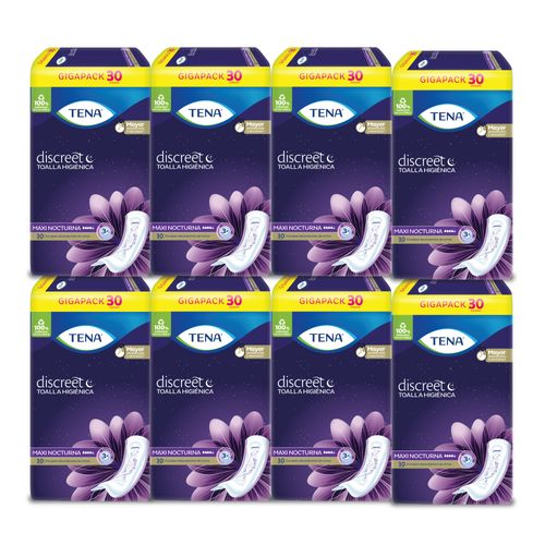 Combo Toalla Tena Discreet Maxi Nocturnas