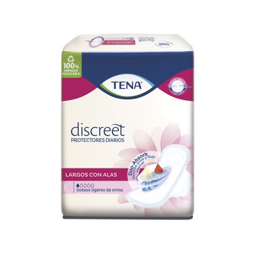 Protector diario Tena Discreet largo con alas