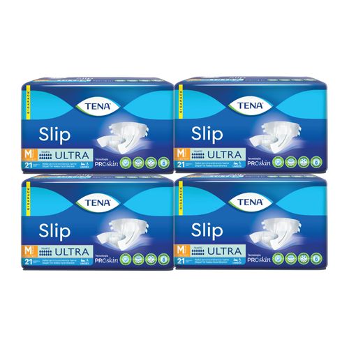 Combo Pañal Tena Slip X21u X4 Paquetes