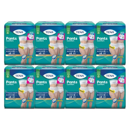 Combo Ropa Interior Tena Pants Comfort X8u X8 Paquetes