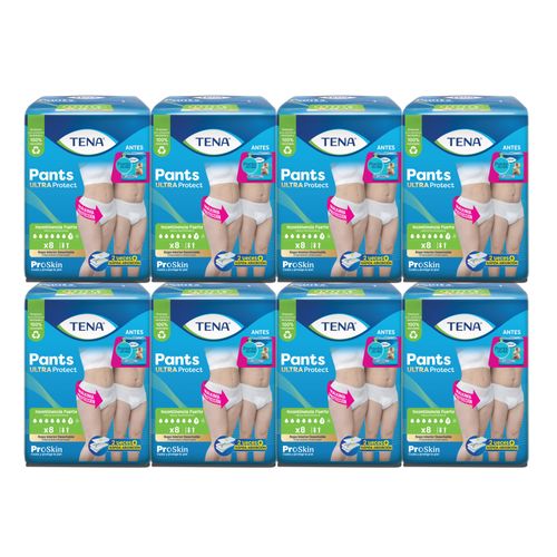 Combo Ropa Interior Tena Pants Ultra Protect X8u X8 Paquetes
