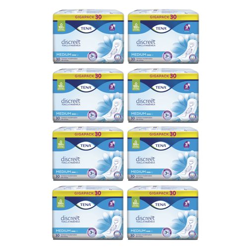 Combo Toalla Tena Discreet Medium