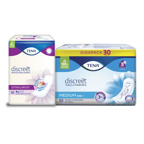 Kit 1 Protector Extralargo + 1 Toalla Discreet Medium